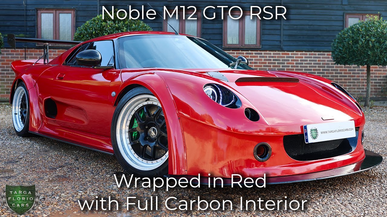 Noble M12 GTO RSR registered April 2003 (03) Wrapped in Red with Full Carbon Interior