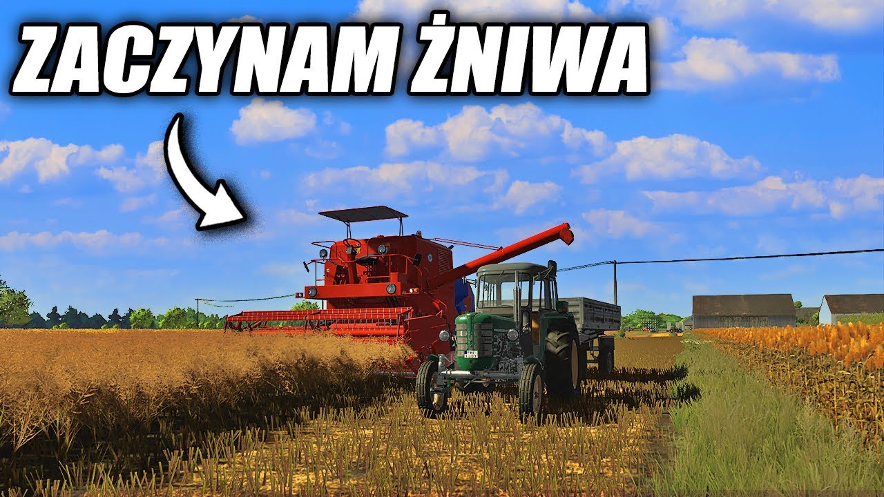 PRZYGODY WESOŁEGO ROLNIKA - ZACZYNAM ŻNIWA, ZOSTAŁEM OPERATOREM HARVESTERA | E76