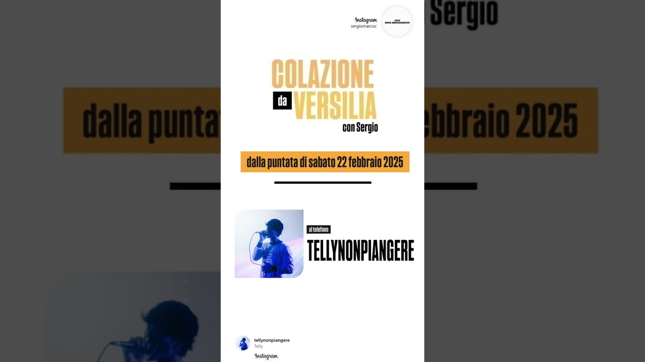 COLAZIONE DA VERSILIA - OSPITE: TELLYNONPIANGERE