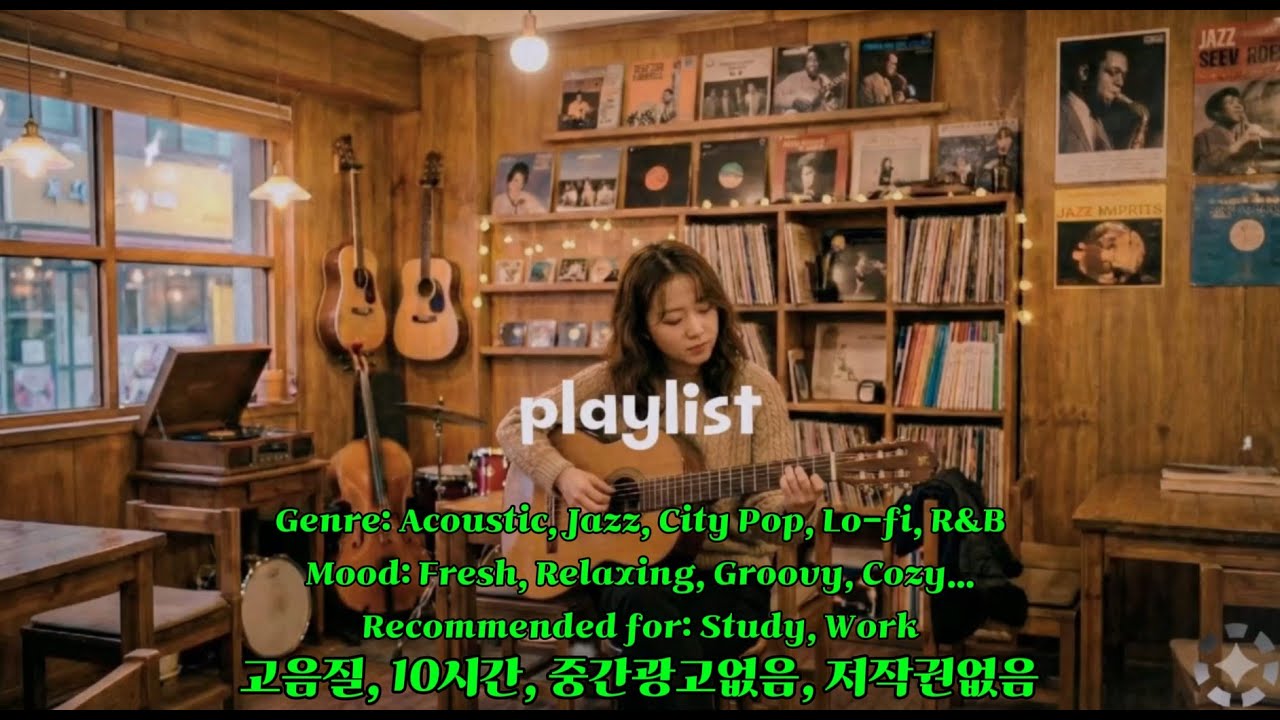 ☕️ 당신의 24시간을 채워줄 음악 여행: 어쿠스틱에서 로파이까지 (30 Tracks)
