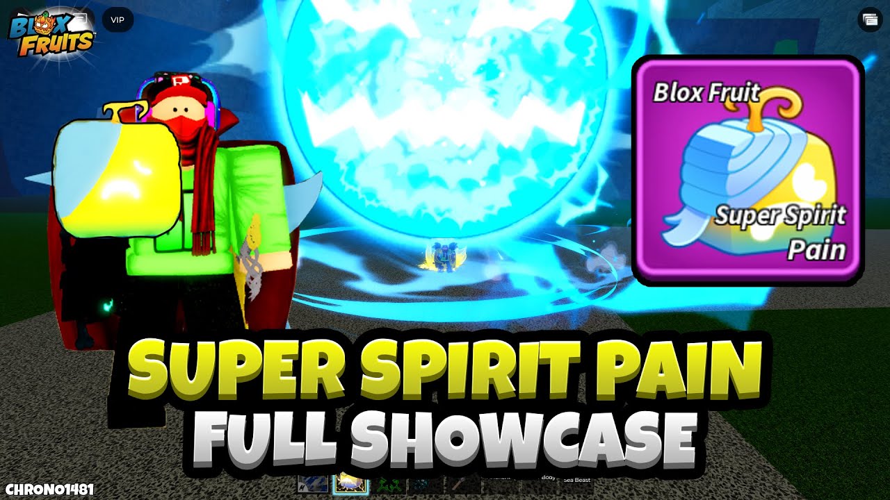 NEW Super Spirit Pain Fruit (FULL SHOWCASE) (Blox Fruits Celebration Event Update)