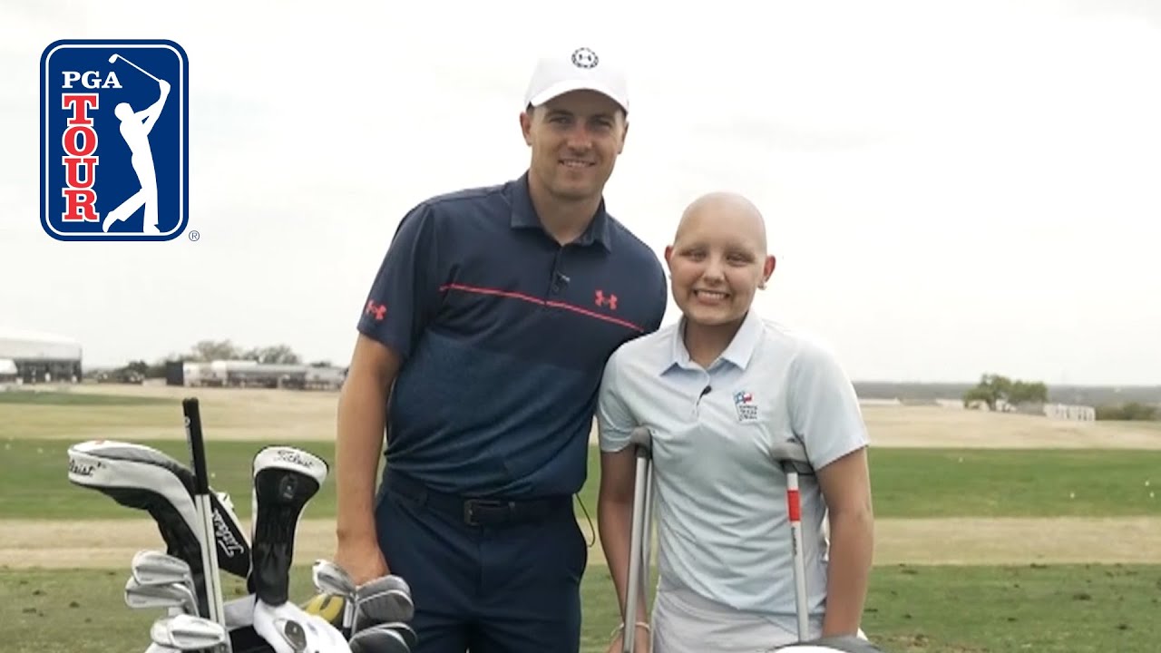 Jordan Spieth helps Wish come true with lesson at Valero Texas Open