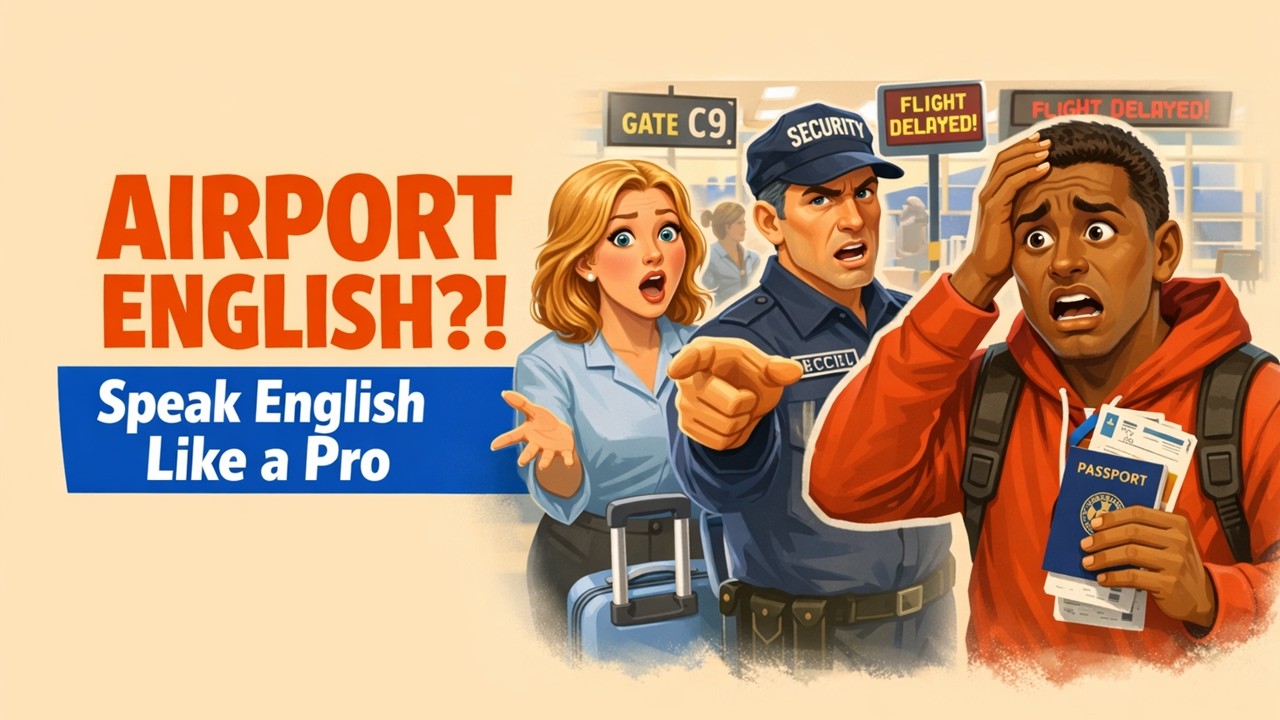 How to Speak English at the Airport (Gates, Bags, Delays) | Conversation Practice