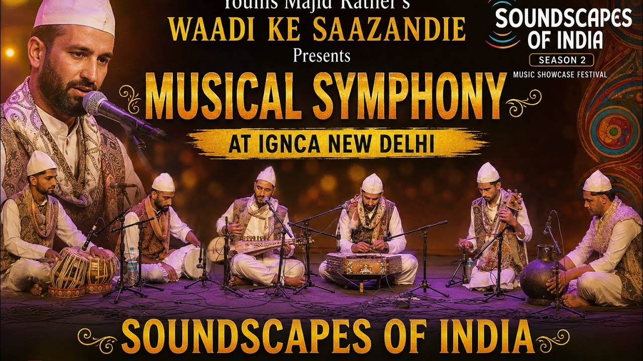 Musical symphony folk instrumental music of kashmir at Ignca new Delhi 