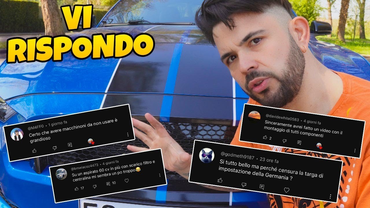 Rispondo alle Vostre Domande sulla Mia MUSTANG GT !