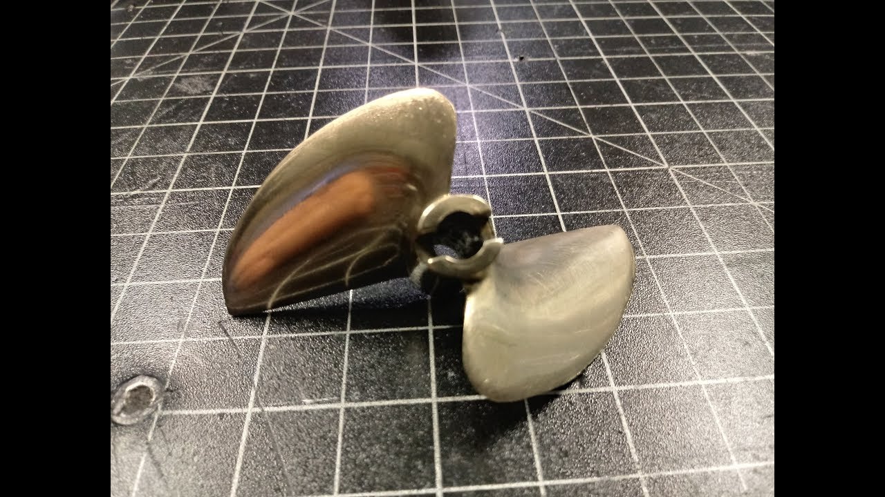RC boat propeller balancing sharpening and polishing
