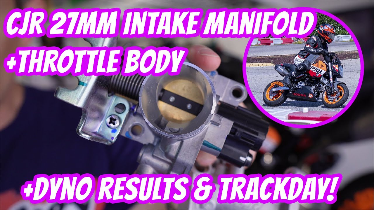 CJR 27mm Throttle Body & Intake Manifold with Dyno Results - 2022 Honda Grom