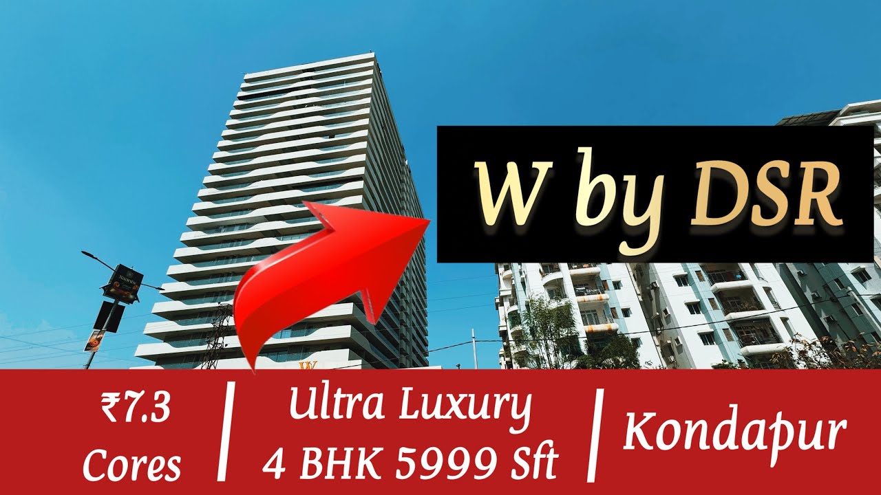 W By DSR - KONDAPUR: Роскошная 4-комнатная квартира в Хайдарабаде, ультрасовременная.