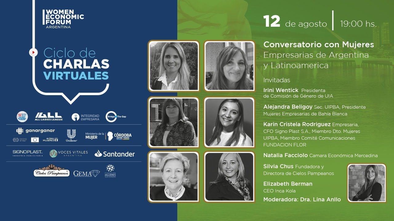 Ciclo de Charlas Virtuales - Conversatorio Virtual con Empresarias Argentinas y Latinoamericanas