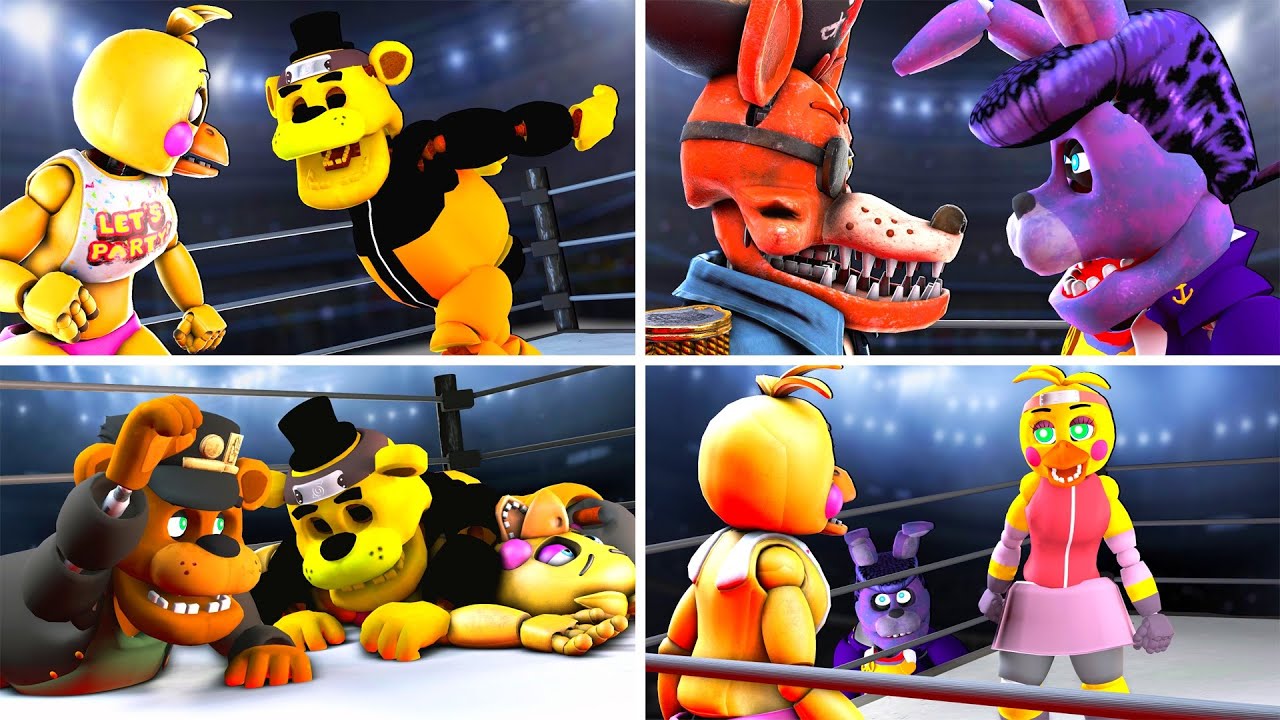 What if FNaF was a WWE Wresting Match Fight!?