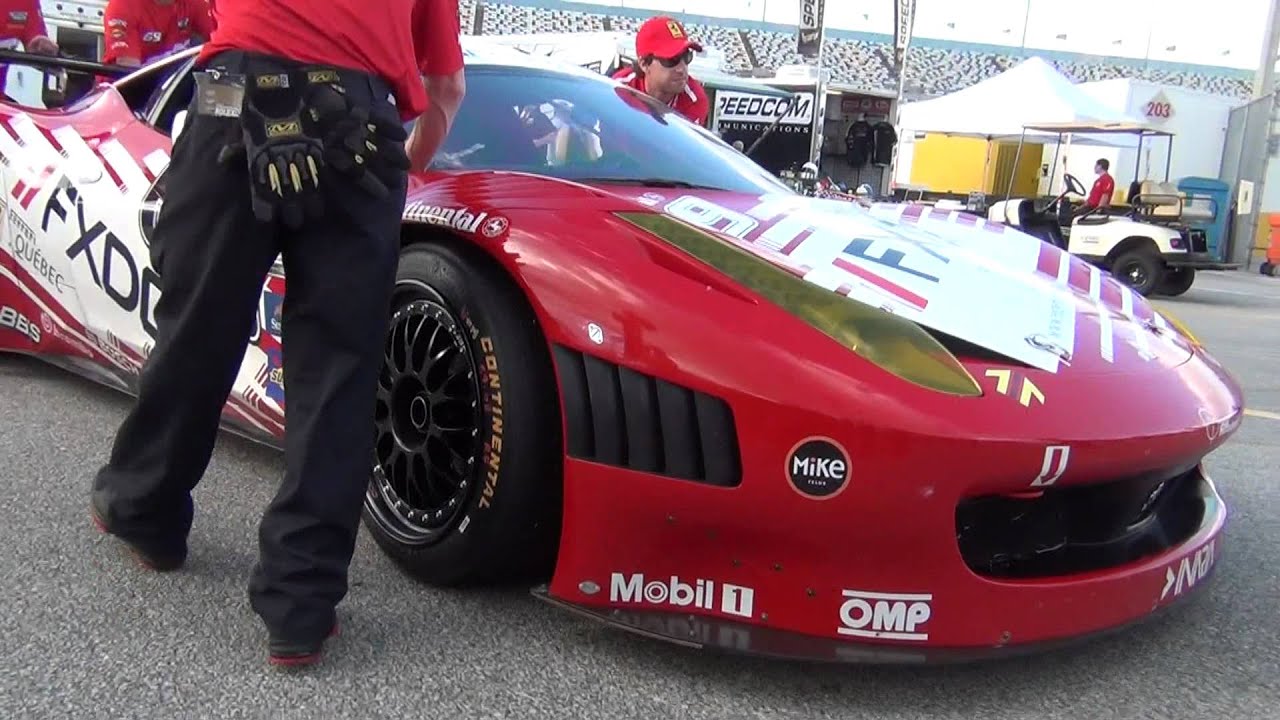 www.MOTRface.com Ferrari 458 Italia at tech inspection at Daytona