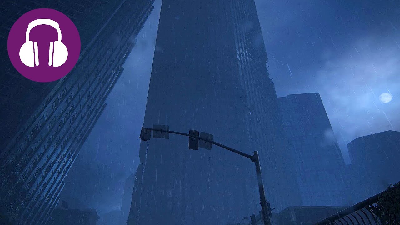 Post Apocalyptic RAINY NIGHT 💤 THE LAST OF US Ambience | Rain Sounds ASMR
