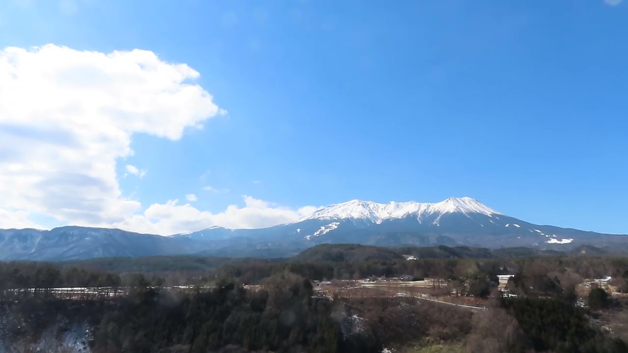 【タイムラプス】御嶽ビュースポット柳又からの御嶽山