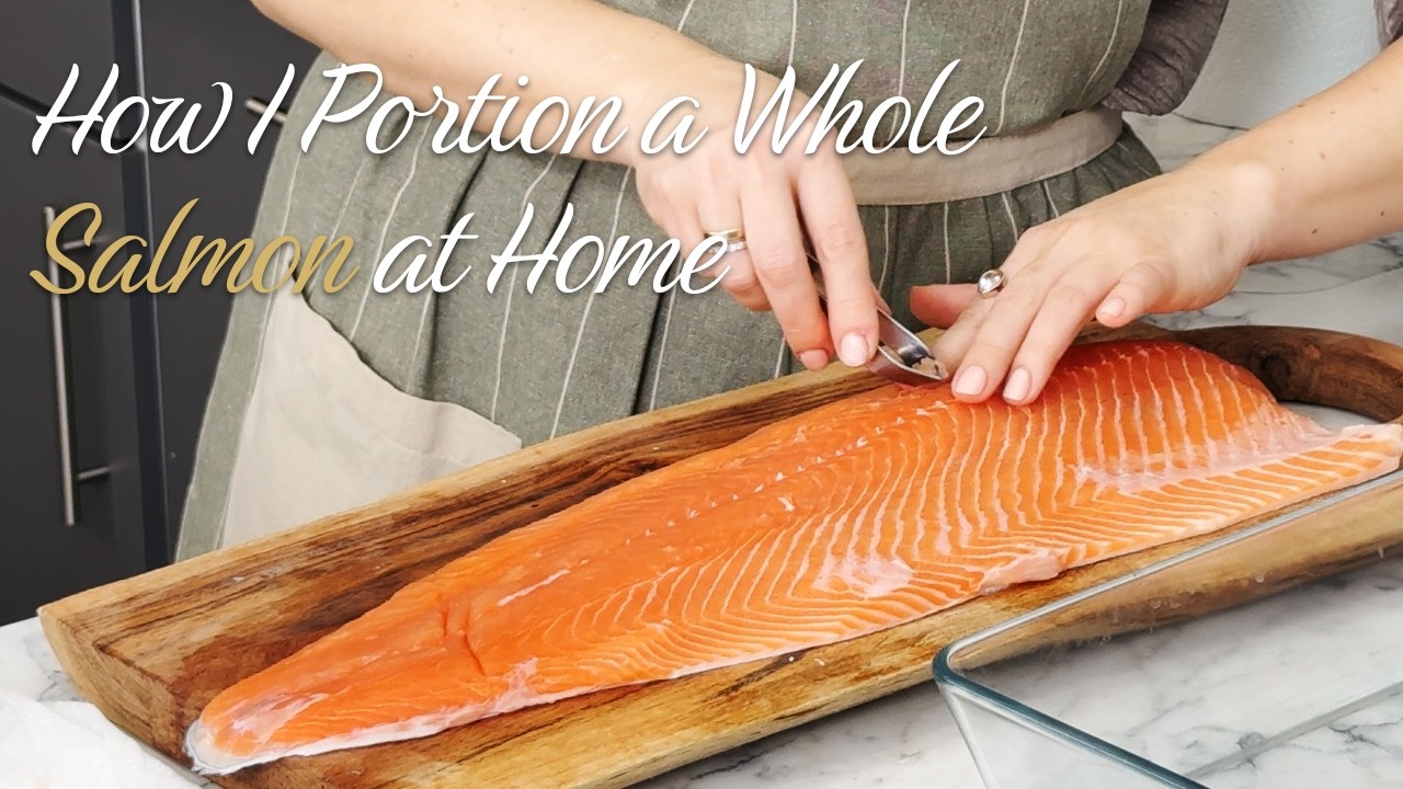 How I Portion a Whole Salmon at Home | Simple Family Cooking