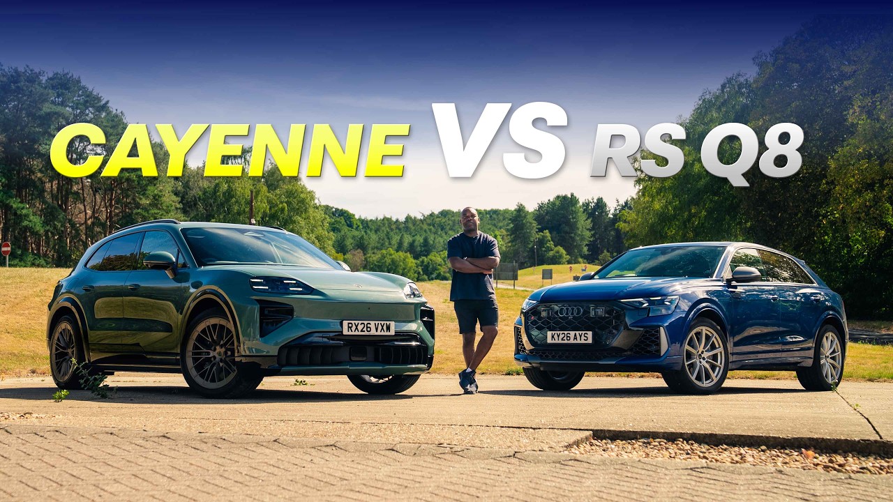 Audi RSQ8 против электрического Cayenne Turbo: эра V8 подошла к концу!?