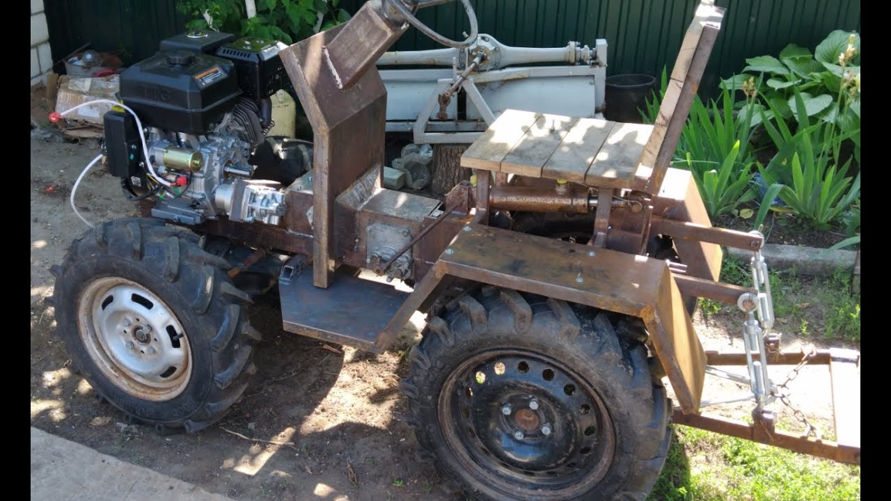Homemade garden tractor/lawn tractor pt11