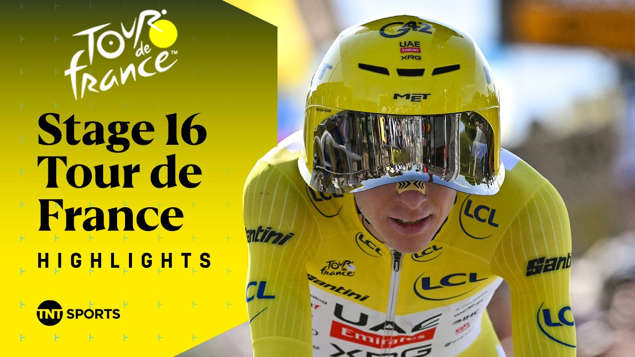 TIME TRIAL SHOWDOWN! ⏱️ | Men's Tour de France Stage 16 Race Highlights | TNT Sports Cycling