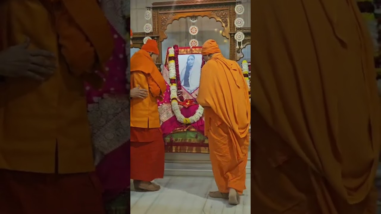 Most Revered President Maharajji at Ramakrishna Sarada Mission, Kamptee