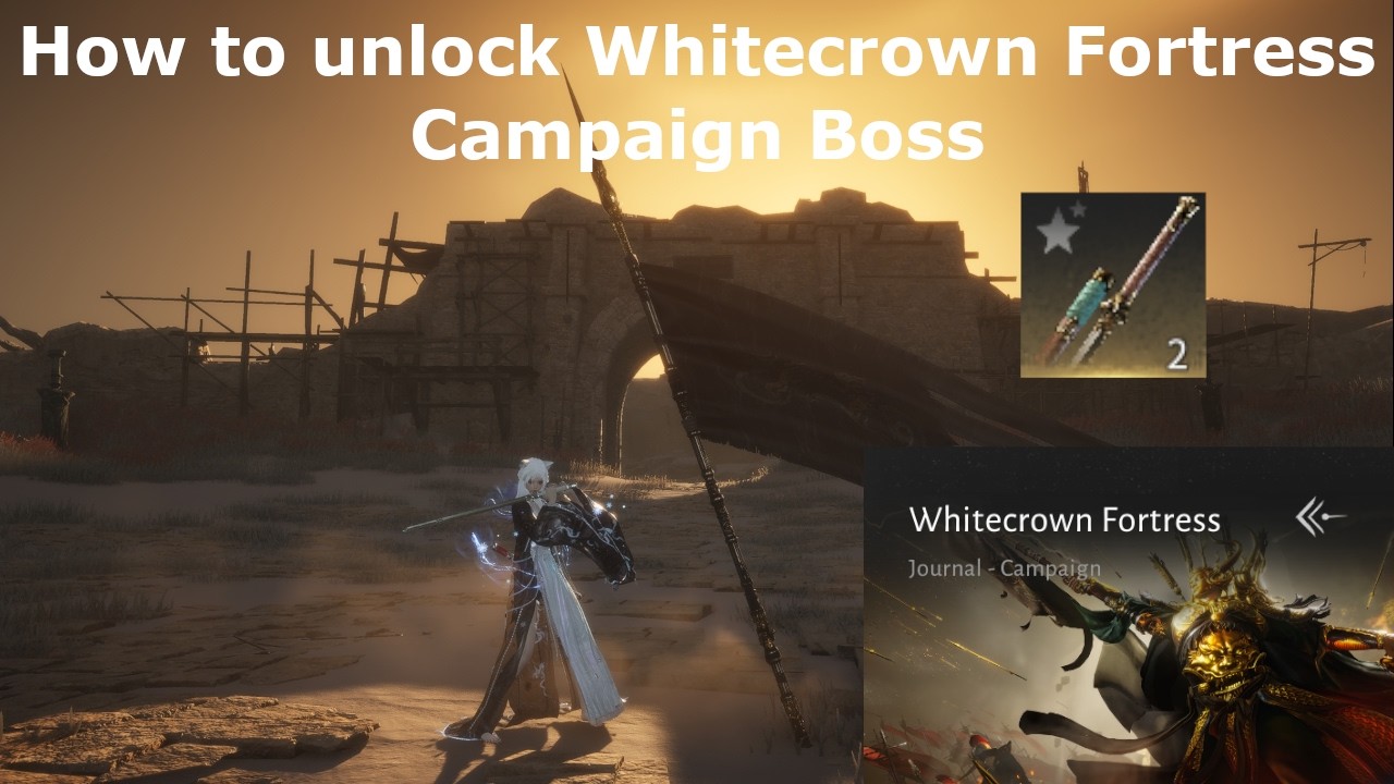 How to unlock Whitecrown Fortress Campaign Quest | Where Winds Meet Hexi