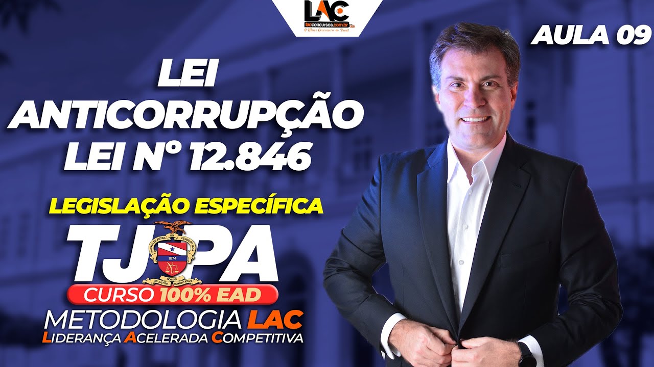 TJPA 2025 - Legislação Específica - Lei Anticorrupção - Lei nº 12.846 Aula 09