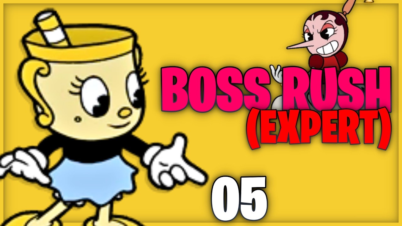 (5) Cuphead Boss Rush Expert Geçmeye Çalışıyorum