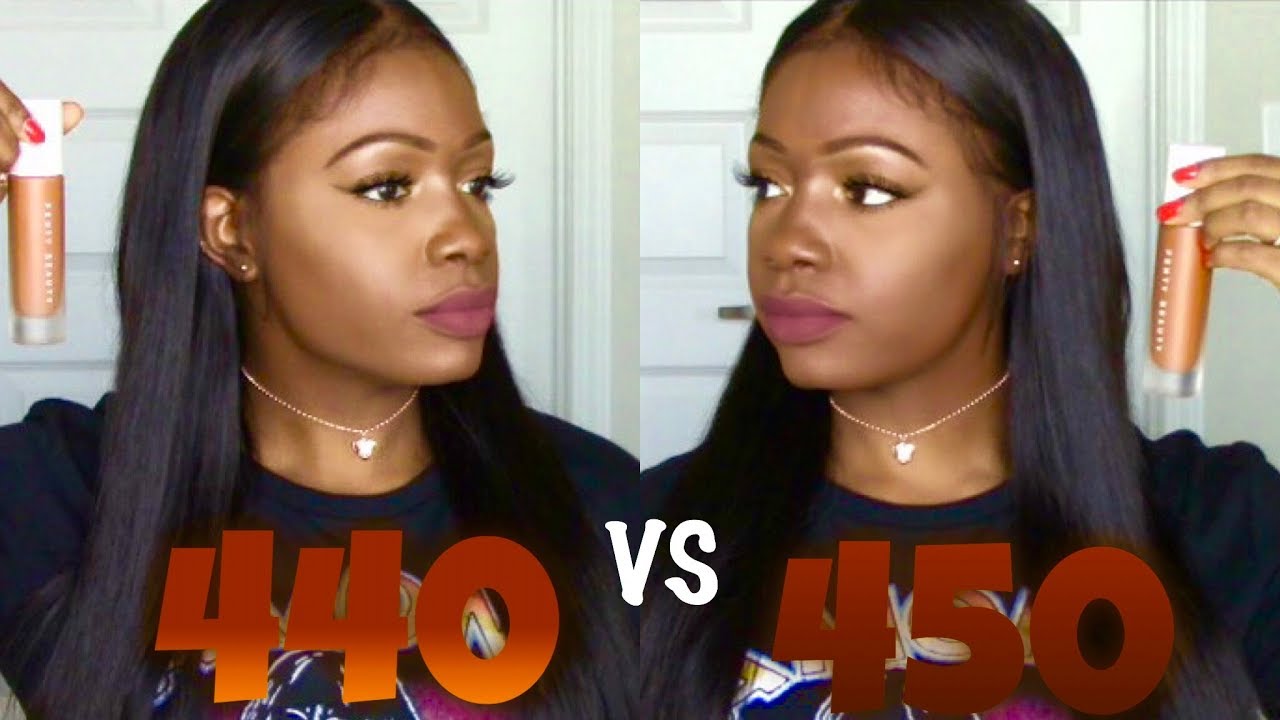 Fenty Beauty Foundation Review + Swatches| 440 vs 450