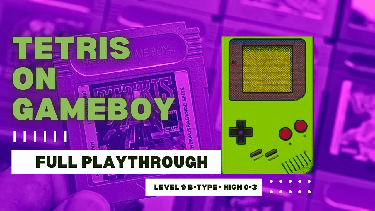 Tetris Game Boy | Type B Level 9 (High 0–3) – Maximum Difficulty
