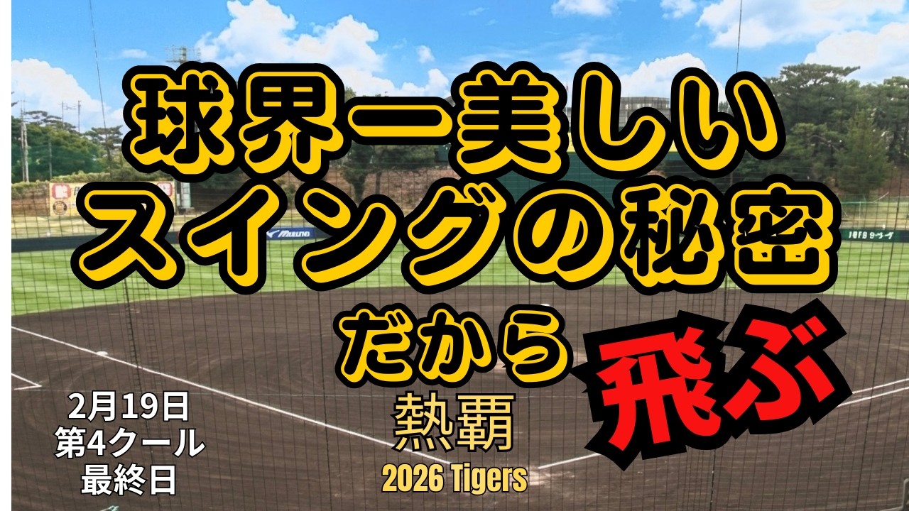 【球界一】本日は、球界一美しいと言っても過言ではない選手を中心にお伝えします。それにしても、バッティングは、奥が深いですね。知れば知るほど楽しいです。キャンプも佳境に入り、選手間の争いが熱い！🔥