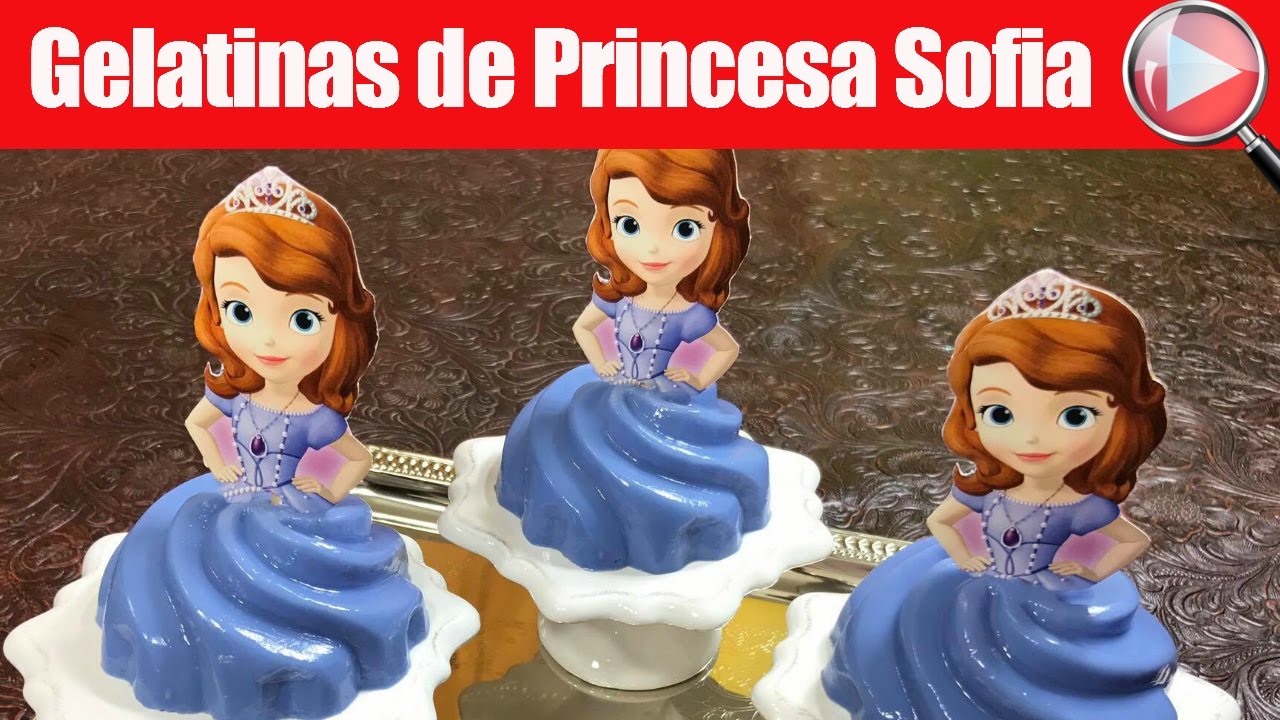 GELATINAS de PRINCESA SOFÍA 👑 Hermosas, Individuales y FÁCILES para Niñas