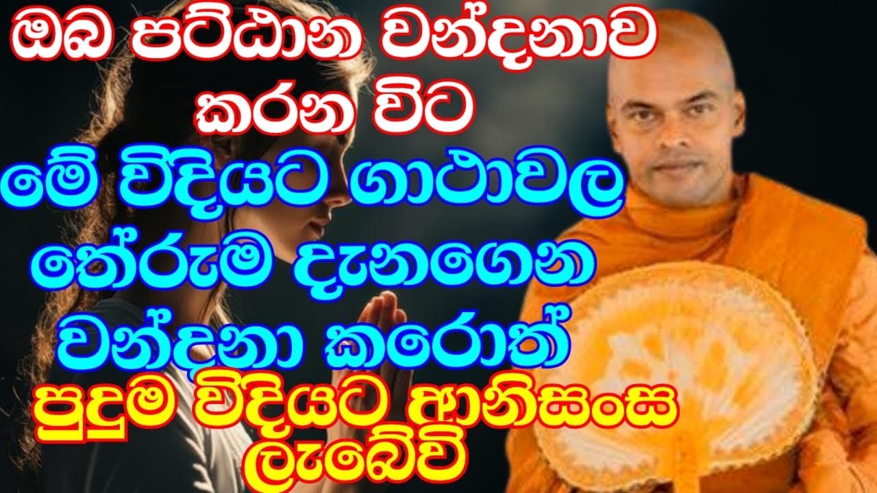 පට්ඨාන ධර්ම දේශනාවේ ගාථාවන්හි අර්ථයන් | Ven.Kiriwattuduwe Ariyadassana Thero | Bana Katha | bana