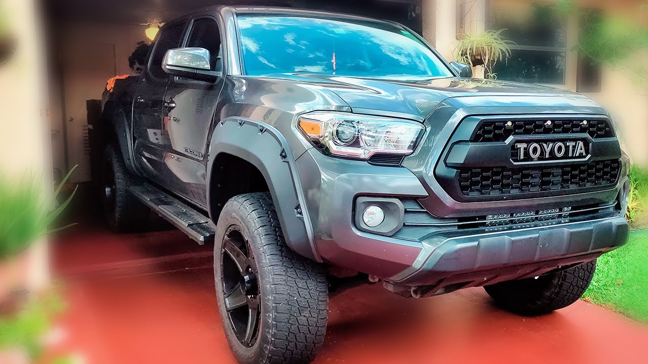 😱 Como INSTALAR FENDER FLARES en una TOYOTA TACOMA SR5 - Guardabarros Widebody facias para carros
