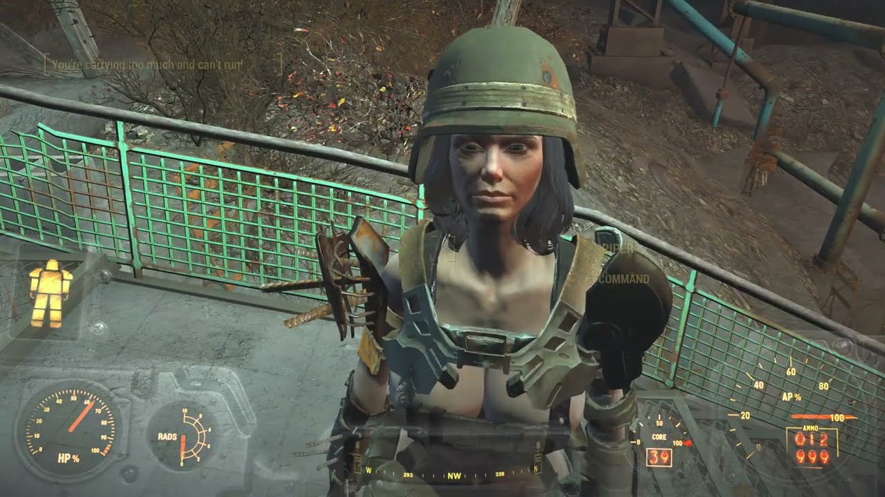 Playing Fallout 4 in 8K - Diamond City - A beautiful night for a walk with Piper.