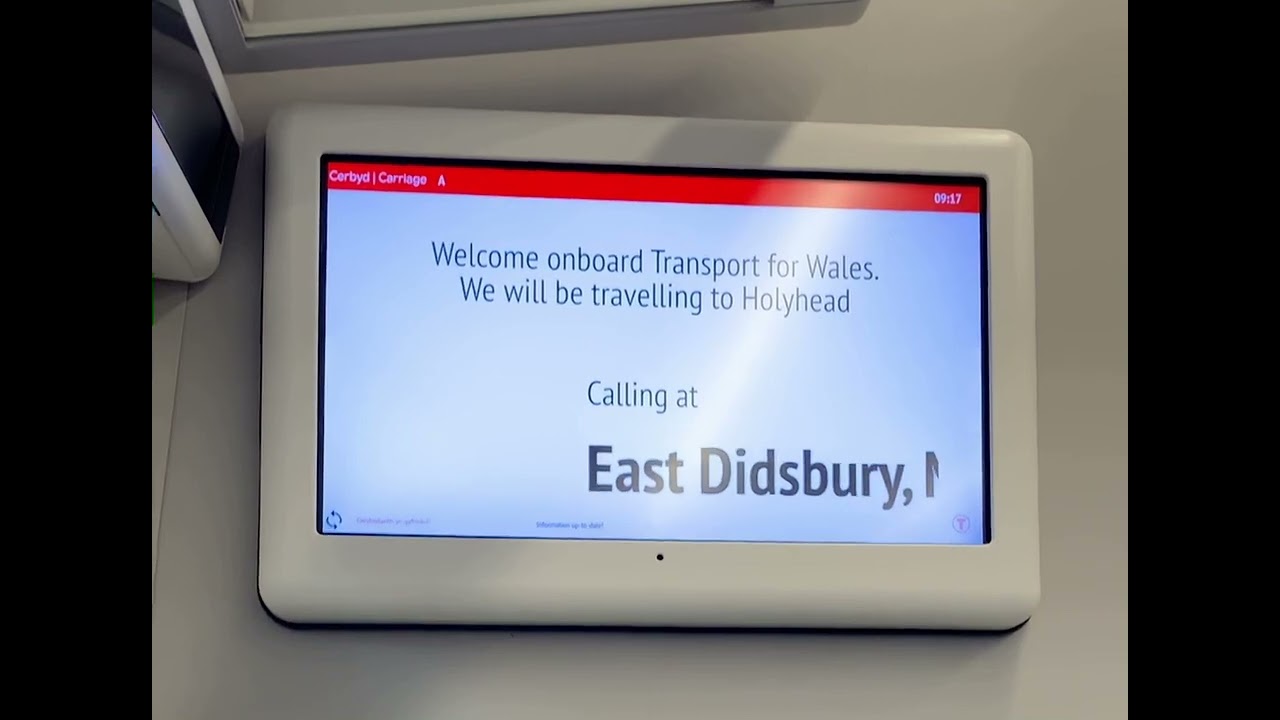 TfW on board Manchester airport to Holyhead announcement part 2