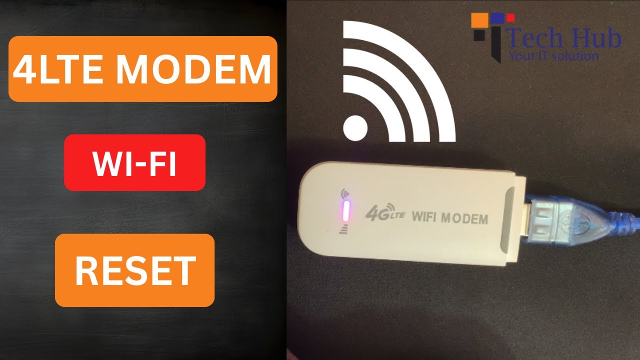 How To Reset 4G Lte USB Wi-Fi Modem, 4G Lte Wi-Fi USB Modem Forgot Wi-Fi Password