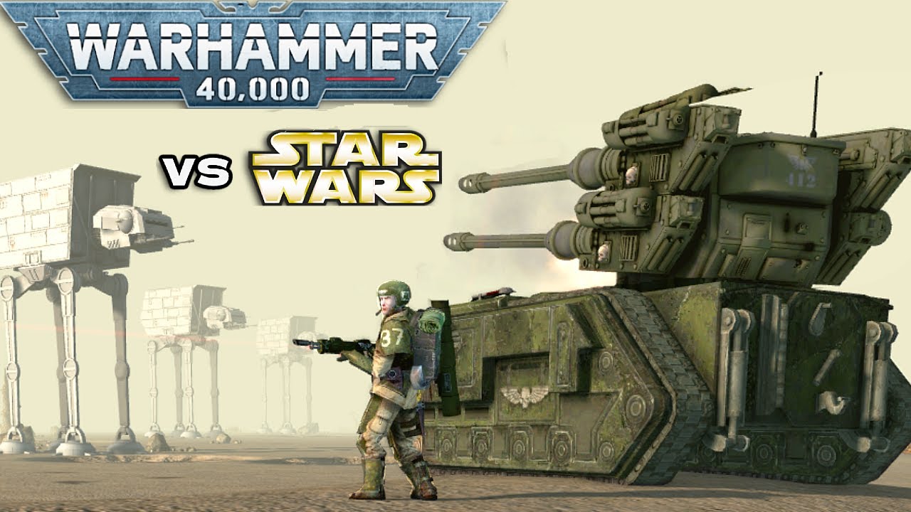 Imperial Guard vs Galactic Empire - Warhammer 40k vs Star Wars | Men of War: Assault Squad 2