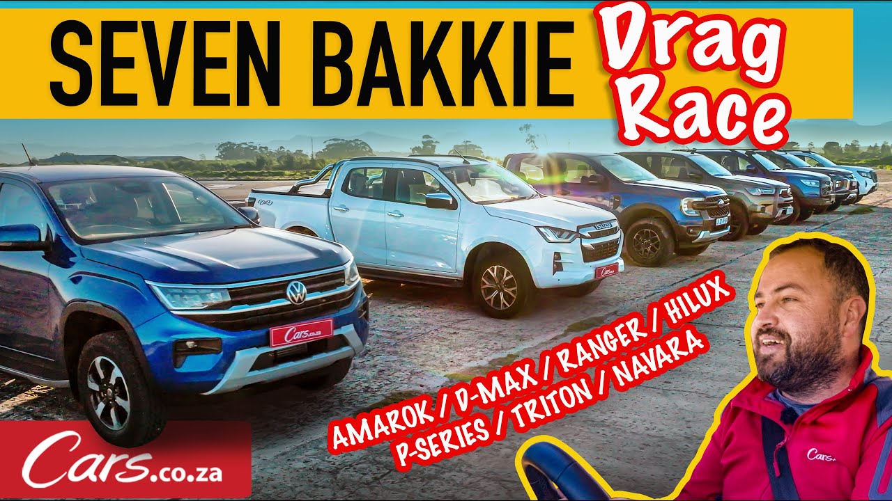 Гонка Seven Bakkie Drag Ranger против New Amarok против Hilux против D-Max против Navara против T...
