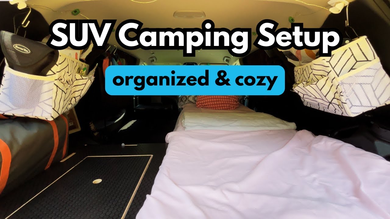 COZY Car Camping Setup in My Hyundai Santa Fe #carcamping