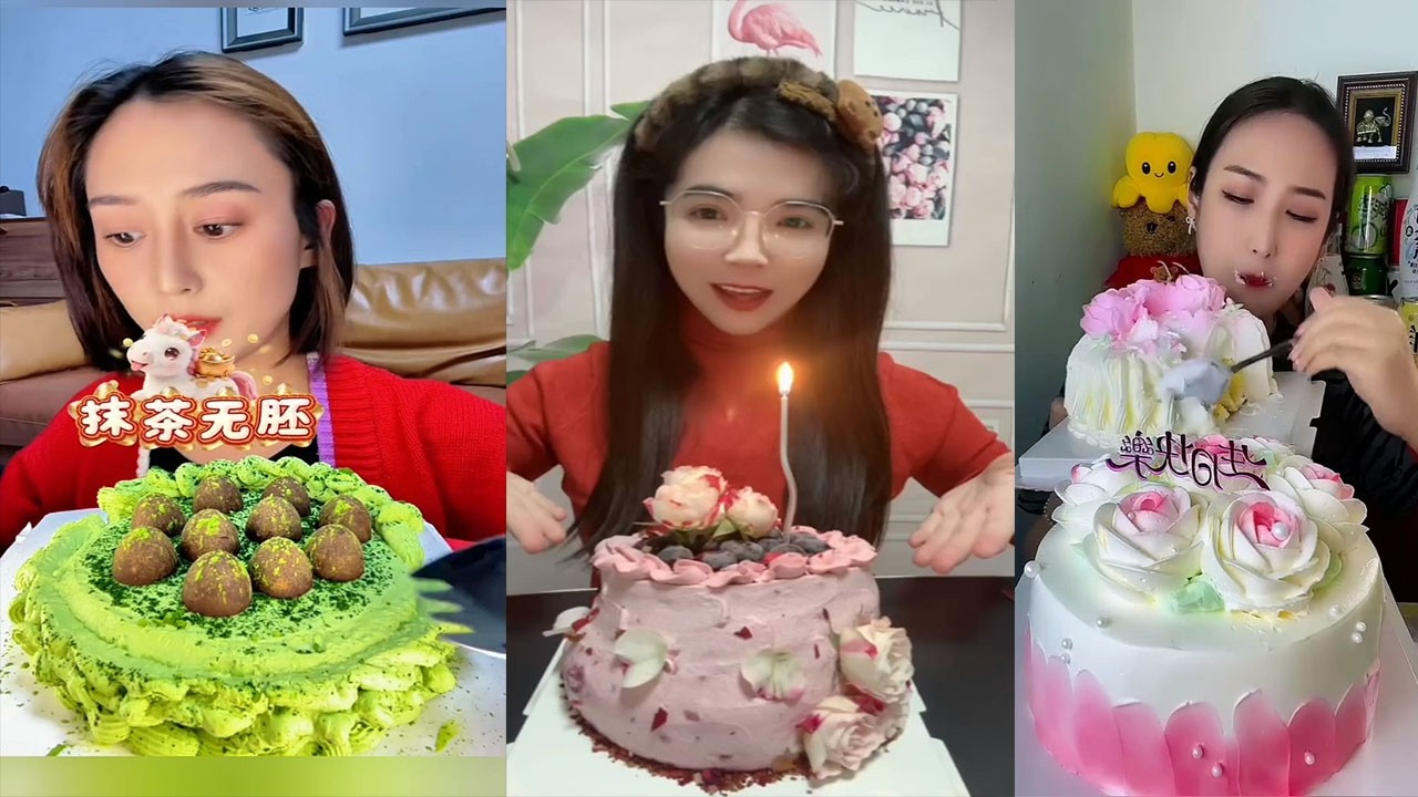 ASMR MOUSE CAKE || LAVA CAKE, MOCHI, CREPE ROLL CAKE