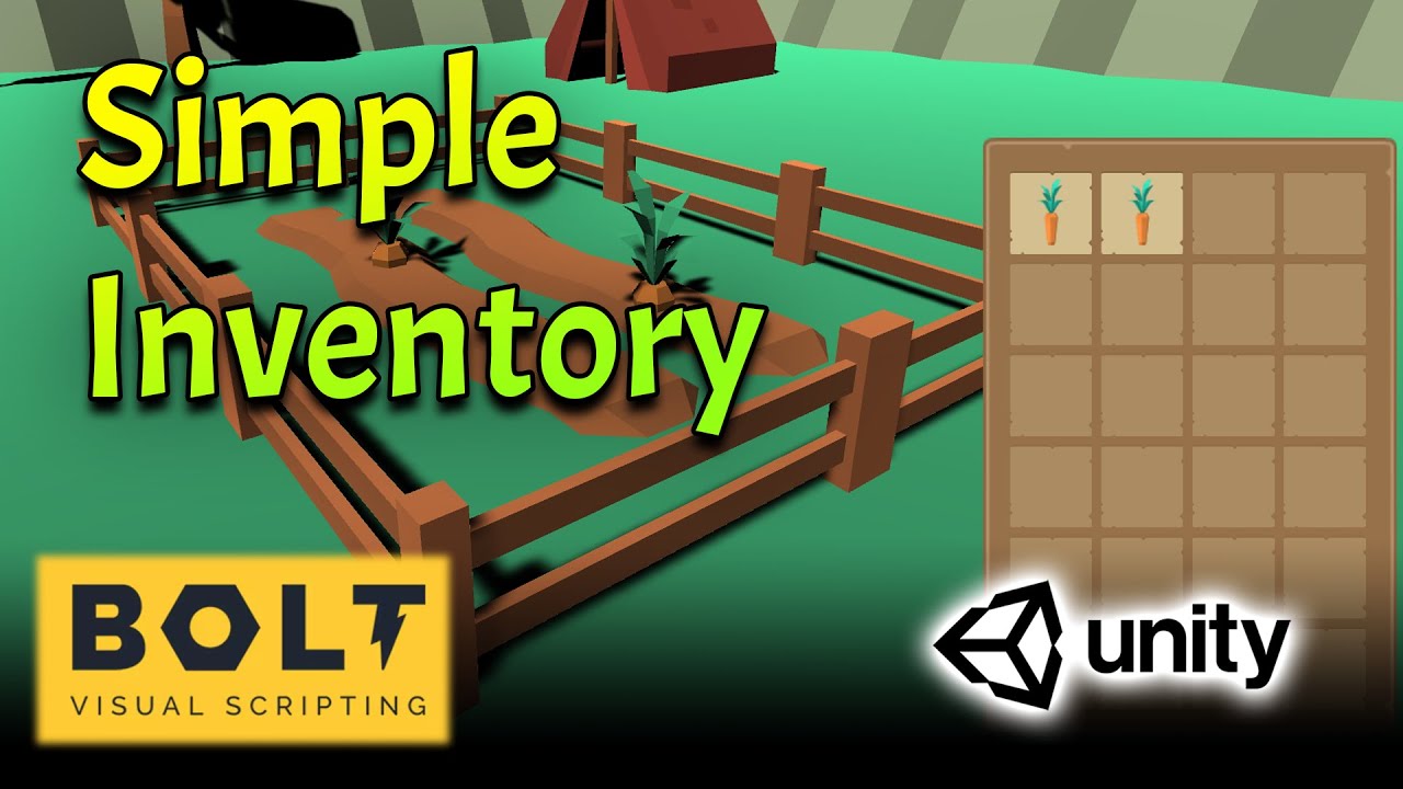 Unity-Bolt Simple Inventory #2 - Place Item in Inventory Slot - Tutorial(Visual Scripting)