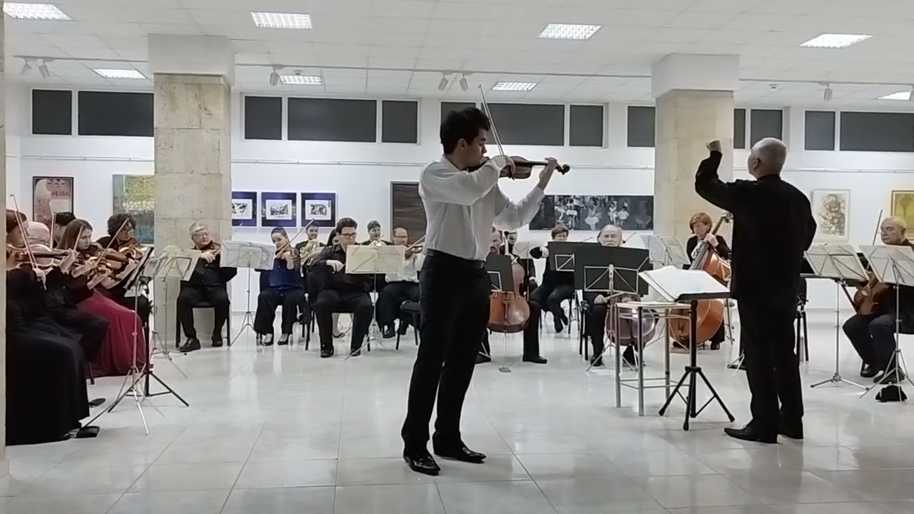 Mozart- Violin Concert K: 218- 2, 3 mvm, Anton Georgiev-  Gabrovo orchestra, Ivan Stoyanov conductor