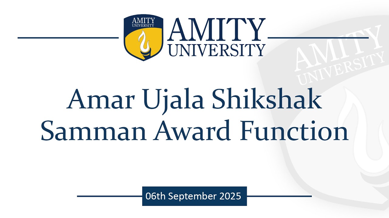 AMAR UJALA SHIKSHAK SAMMAN AWARD FUNCTION | 6th Sep 2025