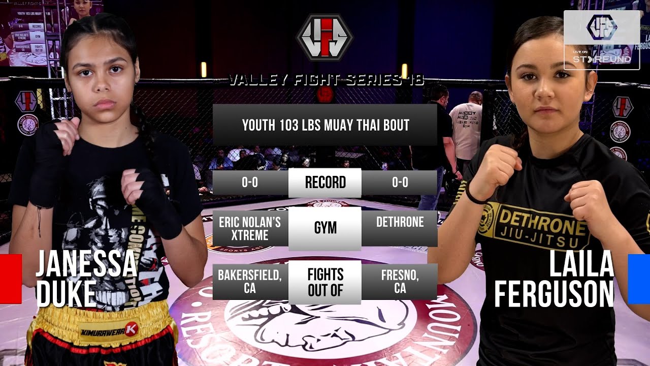 VFS 18: Youth Muay Thai - Janessa Duke vs Laila Ferguson - Table Mountain Casino Resort - Fresno, CA
