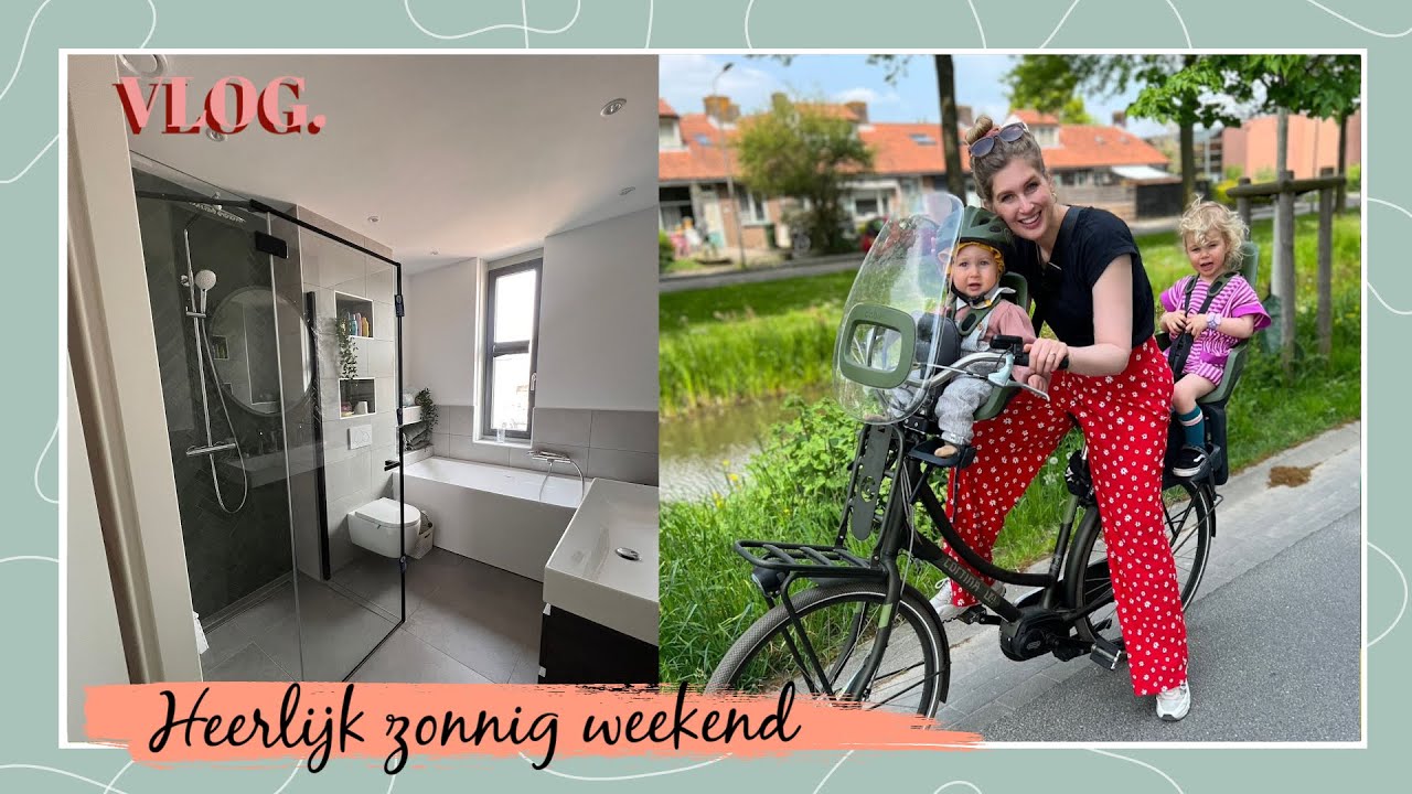 FIETSEN MET ISA & DOUCHEWAND GEPLAATST! 🤩 Vlog | Sarah Rebecca