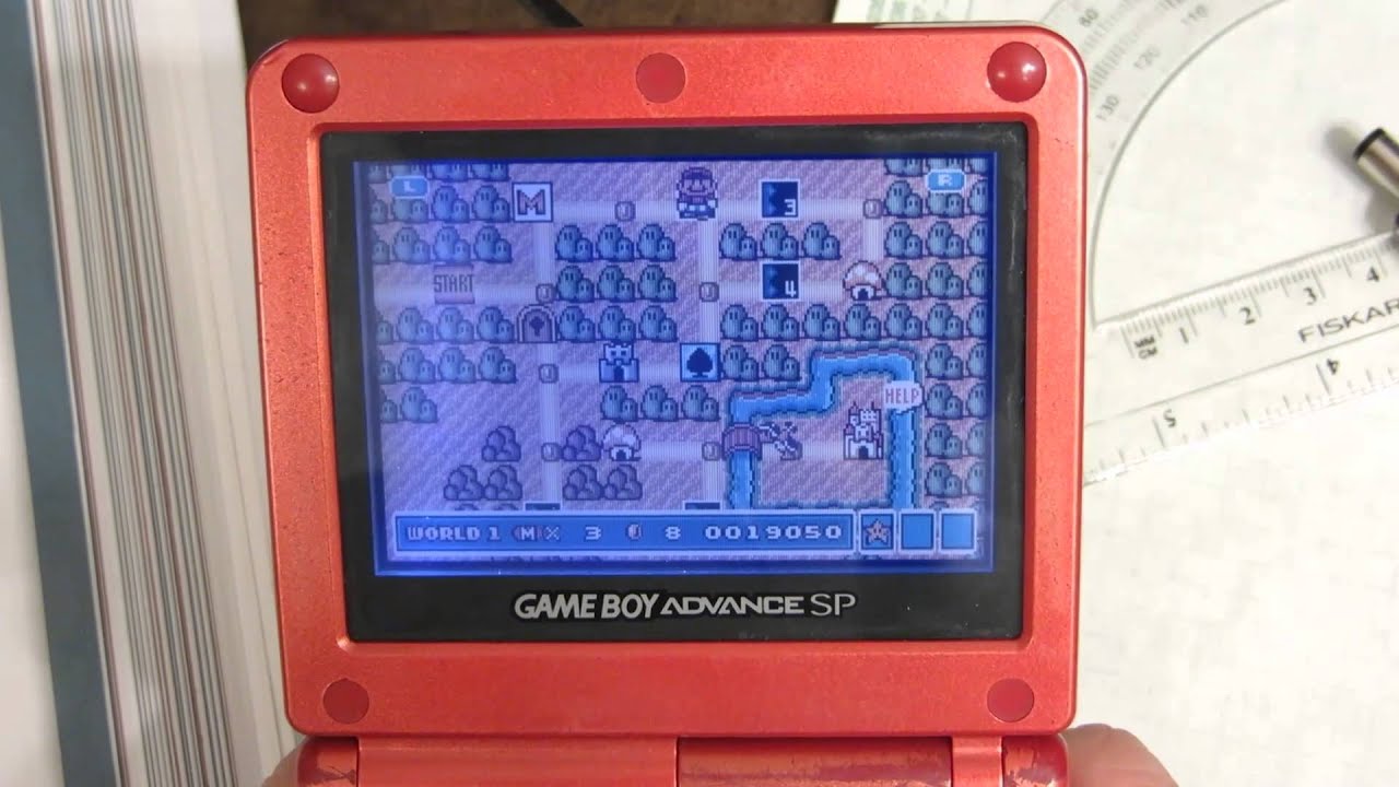 Super Mario Bros. 3 Play Through Levels 1-3 Game Boy Advance SP