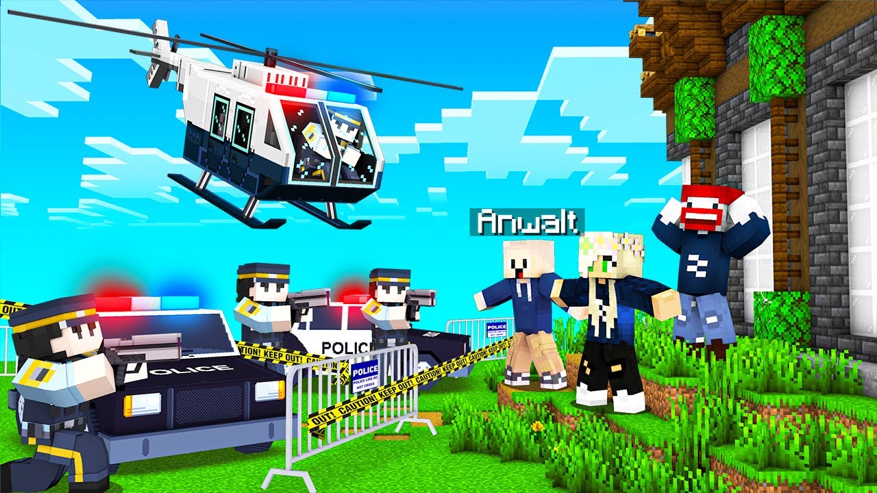 DIE POLIZEI VERFOLGT MICH! - Minecraft Freunde