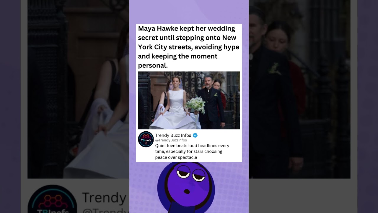 Maya Hawke kept her wedding secret until stepping onto New York City streets. #st5  #mayahawke