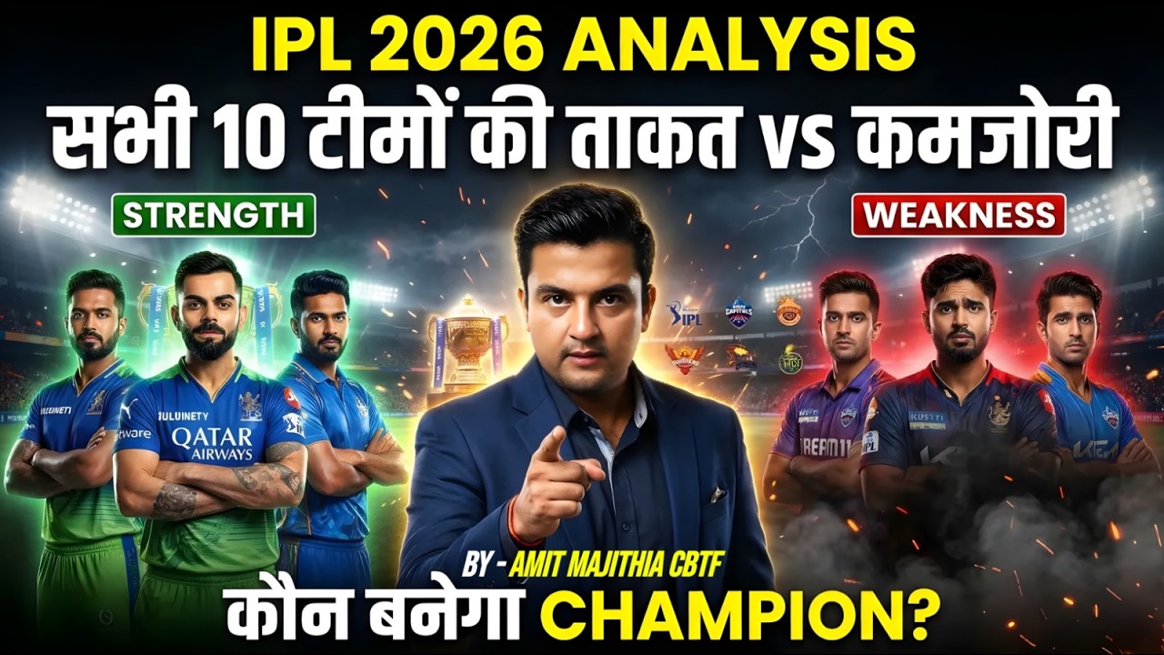 IPL 2026: The True Strengths and Weaknesses of All 10 Teams! 😱 Who Will Be the Champion? Team Ana...