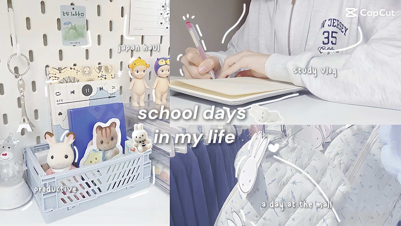 *realistic* school days in my life: productive, mini japan haul, wake up at 6.30am, schoolgirl