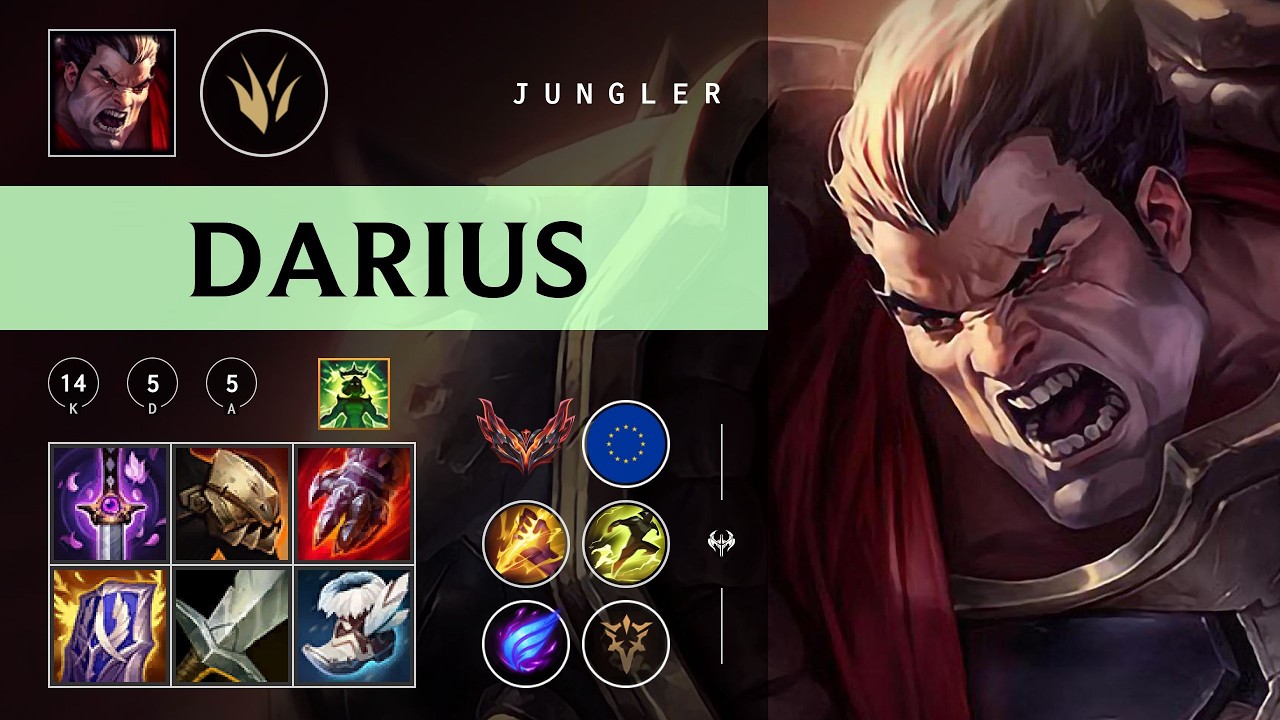 Darius Jungle vs Kayn - EUW Grandmaster Patch 26.04