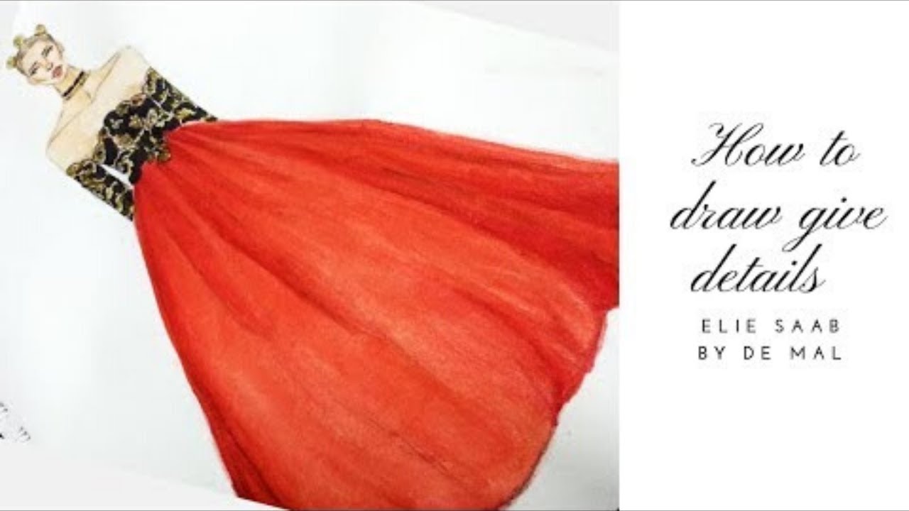 fashion illustration easy tutorial for beginners أزياء التوضيح تعليمي سهل للمبتدئين  by de mal
